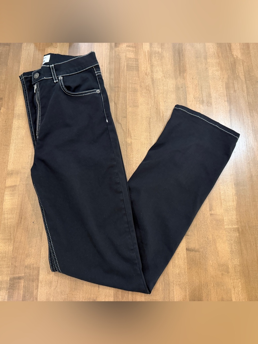 Reformation Toby Zip Front Ultra High Rise Bootcut Jeans